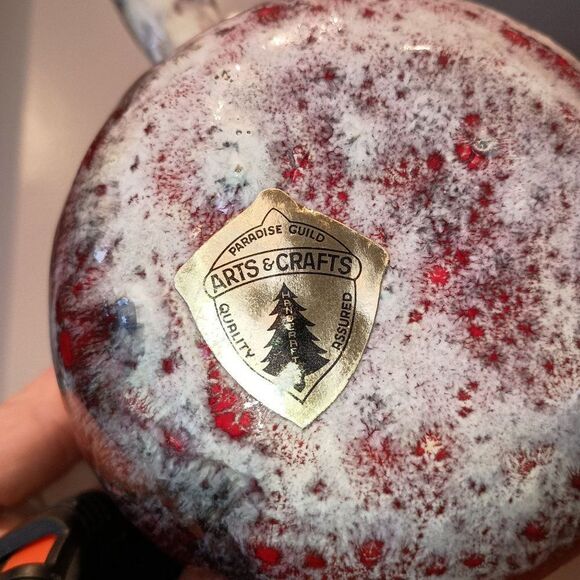 VTG California Pottery Paradise Guild Arts & Crafts Creamer Pitcher Sauce Pourer - Picture 10 of 10